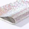 Self-adhesive rhinestone mesh sheet crystal glitter roll for DIY garment accessories - White AB