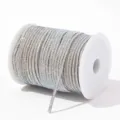 Sparkling 6-row AB rhinestone chain on spool for DIY crafts, shoes, bags, and apparel decor. - AB Color