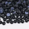 Black flatback glass rhinestones hotfix crystals for DIY nail art crafts accessories - SS6 / 05 Black