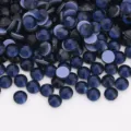 Dark blue flatback rhinestones for nail art and DIY crafts, high quality glass crystal gems. - SS6 / 10 Ink Blue