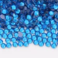 Blue flatback rhinestone crystals, sparkling glass gems for DIY crafts, nail art and accessories. - SS6 / 08 Cape Blue