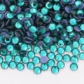 Teal flatback hotfix rhinestones for DIY crafts nail art glass crystal gems 100pcs - 02 Blue Zircon / SS10 (~2.7-2.9mm) 1440 Pcs