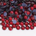 Red flatback glass rhinestones hotfix crystals for DIY crafts nail art apparel decoration - 66 Dark Crimson / SS6 (~1.9-2.0mm) 1440 Pcs