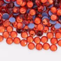 Red flatback glass rhinestones hotfix crystal diamonds for DIY crafts nail art accessories - 26 Orange Red / SS6 (~1.9-2.0mm) 1440 Pcs