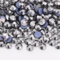 Gunmetal gray flatback hotfix glass rhinestones for DIY nail art crafts accessories - 35 Mineral Grey / SS6 (~1.9-2.0mm) 1440 Pcs