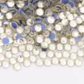 Bulk flatback clear glass rhinestones for nail art, DIY crafts, and sparkling garment decoration. - November Light Yellow / SS6 (~1.9-2.0mm) 1440 Pcs