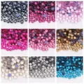 Assorted flatback crystal rhinestones glass diamonds for DIY nail art garment decor - Random Mixed Colors / SS6 (~1.9-2.0mm) 1440 Pcs