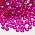 Vibrant magenta flatback glass rhinestones for DIY nail art and phone case decoration. - ss6 (1.9-2.0mm) 1440 Pieces / 80 Peach Red