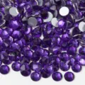 Purple flatback rhinestones glass crystals DIY nail art phone case accessories crafts - SS4 Approx. 1440 Pcs / 1.4-1.6mm / 204 Pure Purple