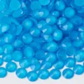Strass ronds lumineux fluorescents néon à dos plat pour accessoires de robe de danse DIY pro - 129T Bleu foncé fluorescent avec base assortie