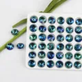 10mm round pointed-back crystal rhinestones gradient blue DIY nail art accessories pack - 10mm 10 Pieces/Pack / Color 09