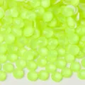 Strass ronds lumineux fluorescents neons dos plat pour accessoires de vetements et loisirs DIY. - 130 Jaune citron fluorescent