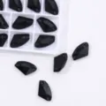 Black axe shape sew on glass rhinestones crystals for wedding dresses apparel accessories - Black