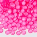 Strass plats rose néon pour travaux manuels DIY, costumes de danse et décoration de robes. - 132T Rouge rose fluorescent avec base assortie
