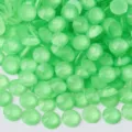 Strass ronds plats verts néon lumineux accessoires de vêtements DIY artisanat lots pro - 133T Vert fluorescent avec base assortie