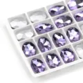 Ovale spitse achterkant kristalglas strass steentjes voor nail art DIY sieraden accessoires - 13x18 mm 10 stks / Kristalpaars (lichtpaars)