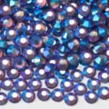 Round flatback rhinestones blue purple AB crystals for nail art and face makeup crafts - 42 Lotus Purple AB / SS6 Approx. 1440 Pcs / 1.9-2.0mm