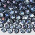 Flatback glass rhinestones for DIY nail art and phone case decoration, shiny crystals. - No. 91 Purple Phantom / SS4 Approx. 1440 Pcs / 1.4-1.6mm