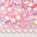 Pink flatback glass rhinestones SS30 sparkling crystal gems for DIY nail art and phone case deco - ss6 (1.9-2.0mm) 1440 Pieces / 152 Luminous Pink Opal