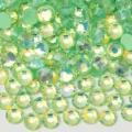 Luminous flatback crystal rhinestones for phone case DIY and nail art decoration accessories. - Luminous Dark Green Opal