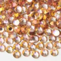 Flatback glass rhinestones for DIY nail art and phone case decoration, shiny crystal gems. - 149 New Pink Light
