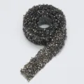 Resin rhinestone ribbon self-adhesive crystal diamond trim for handmade shoes bags garments. - 04 Mineral Grey