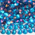 Blue crystal flatback rhinestones for DIY crafts, sparkling glass gems for handmade accessories. - ss3 (1.3-1.4mm) 1440 Pcs / 243 Phantom Sapphire Blue