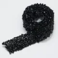 Black resin rhinestone strip self adhesive crystal drill ribbon for garments bags DIY crafts supplies - Black (11)