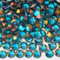 Colorful glass flatback rhinestones for DIY handmade jewelry crafts nail art decor 100pcs - ss3 (1.3-1.4mm) 1440 Pcs / 244 Phantom Teal