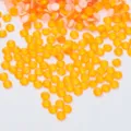 Strass plano amarillo fluorescente para ropa de bricolaje y accesorios de novia. - SS6 (14400 unidades) 1,9-2,0 mm / 127 Amarillo anaranjado fluorescente