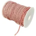 Pink 6-row rhinestone chain roll for DIY crafts, bags, shoes, and hair accessories variant. - Light Pink