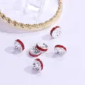 Silberne rote Strass-Unterlegscheiben Perlen für DIY handgemachte Armbänder Schmuck Zubehör. - Silber Hellrot