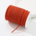 Red 6-row rhinestone chain spool for apparel shoes bags DIY crafts decoration accessories - Orange Red