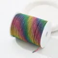 Colorful rhinestone cord spool rainbow crystal rope for DIY garment bag shoe accessory - 10 Multicolor