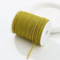 Gold 6-row rhinestone cord trim for DIY crafts, shoes, bags, and hair accessory making. - Lemon Yellow