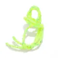 Tubo de estrás de resina brillante amarillo neón de 6mm para accesorios de pelo y ropa - Verde Fruta