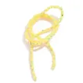 Tubo de malla de diamantes de imitación brillantes amarillo 6mm cordón flexible para manualidades. - Amarillo Limón