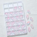 Roze markies kristal DIY accessoires, strass platte rug kraal voor trouwjurk tas. - Lichtroze opaal mocha