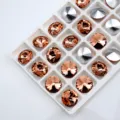 Sparkling crystal rhinestones faceted glass gems shiny stones for jewelry making and crafts - Water Red