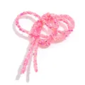 Tubo de resina con diamantes de imitación brillantes rosa 6mm para accesorios DIY. - Rojo Rosa