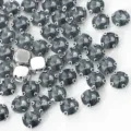 Round acrylic claw rhinestones sew-on crystals diy garments craft accessories wholesale - 10 Transparent Grey