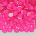 Bright pink flatback rhinestones for nail art phone case DIY craft crystal diamond decor - SS16 (3.8-4.0mm) Approx. 1440 Pcs / 132 Fluorescent Rose Red