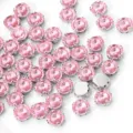 Pink round claw rhinestone crystal DIY handmade sewing accessories and garment crafts decor - 13-Light Pink