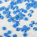 Strass di vetro blu pietre piatte per nail art fai-da-te e decorazione di custodie per telefoni. - Blu scuro mocha