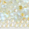 Strass AB piatti per nail art, gemme di cristallo iridescenti in vetro per fai da te - 99 Bianco Aurora