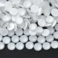 White flatback rhinestones variant, crystal diamonds for DIY nail art and phone case decor. - SS16 (3.8-4.0mm) Approx. 1440 Pcs / 131 Fluorescent White