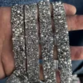 DIY resin rhinestone pearl adhesive ribbon strip sparkle crystal trim for clothes crafts decor - 10 Silver White & Pearls