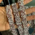 Resin Rhinestone Ribbon Pearl DIY Self-Adhesive Trim Pink Silver Sparkle Craft Patch - 13 Silver Peach & Pearls