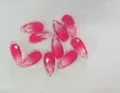 Perles de pierre precieuse tourmaline degrade rose en forme de goutte pour bijoux DIY - 10 Pièces/Paquet / 10