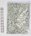 Wholesale 14400pcs white AB flatback rhinestones transparent glass nail art diamonds. - Mixed Size / White AB
